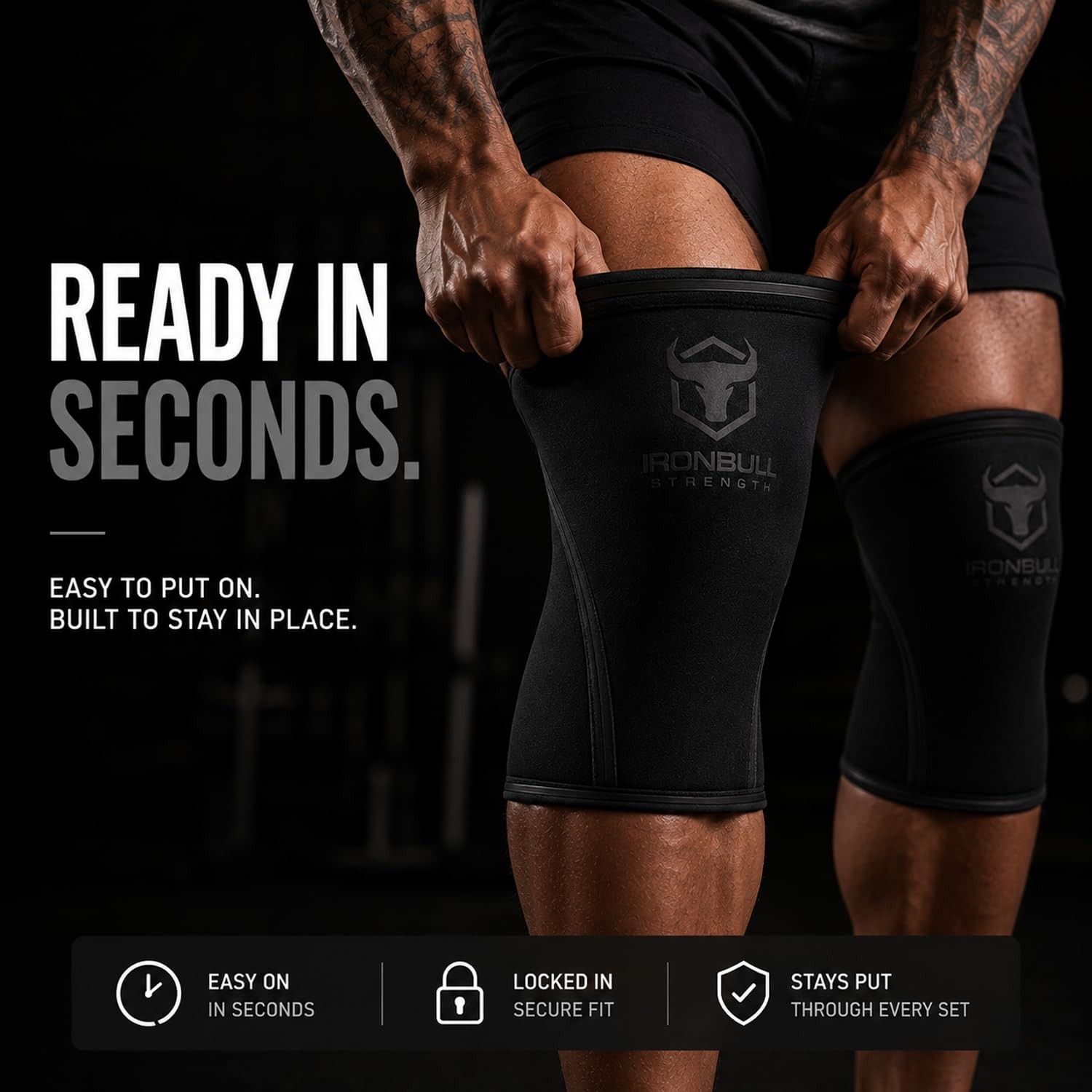 Knee Sleeves 7mm (1 Pair) – High Performance Knee Sleeve Support For Weight Lift