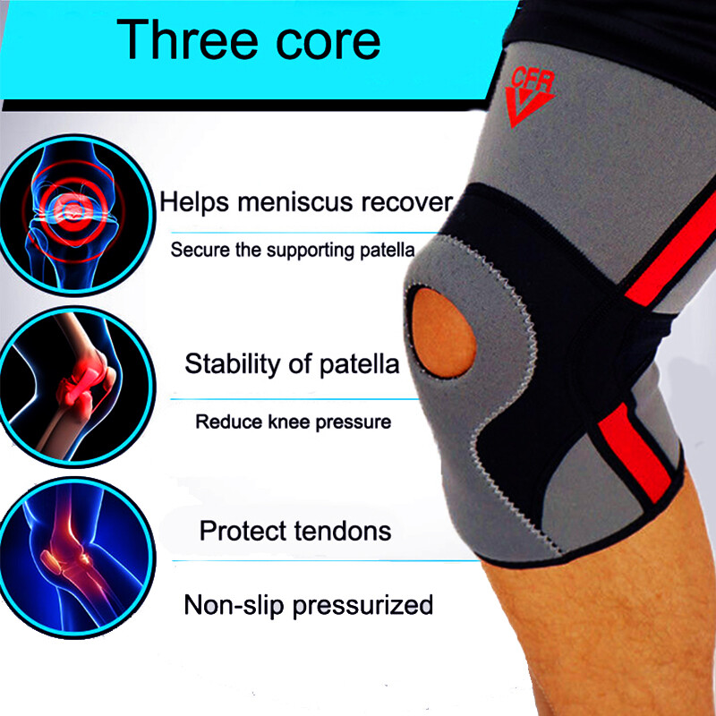 Knee Sleeve Compression Brace Support Joint Pain Arthritis For Sport Relief