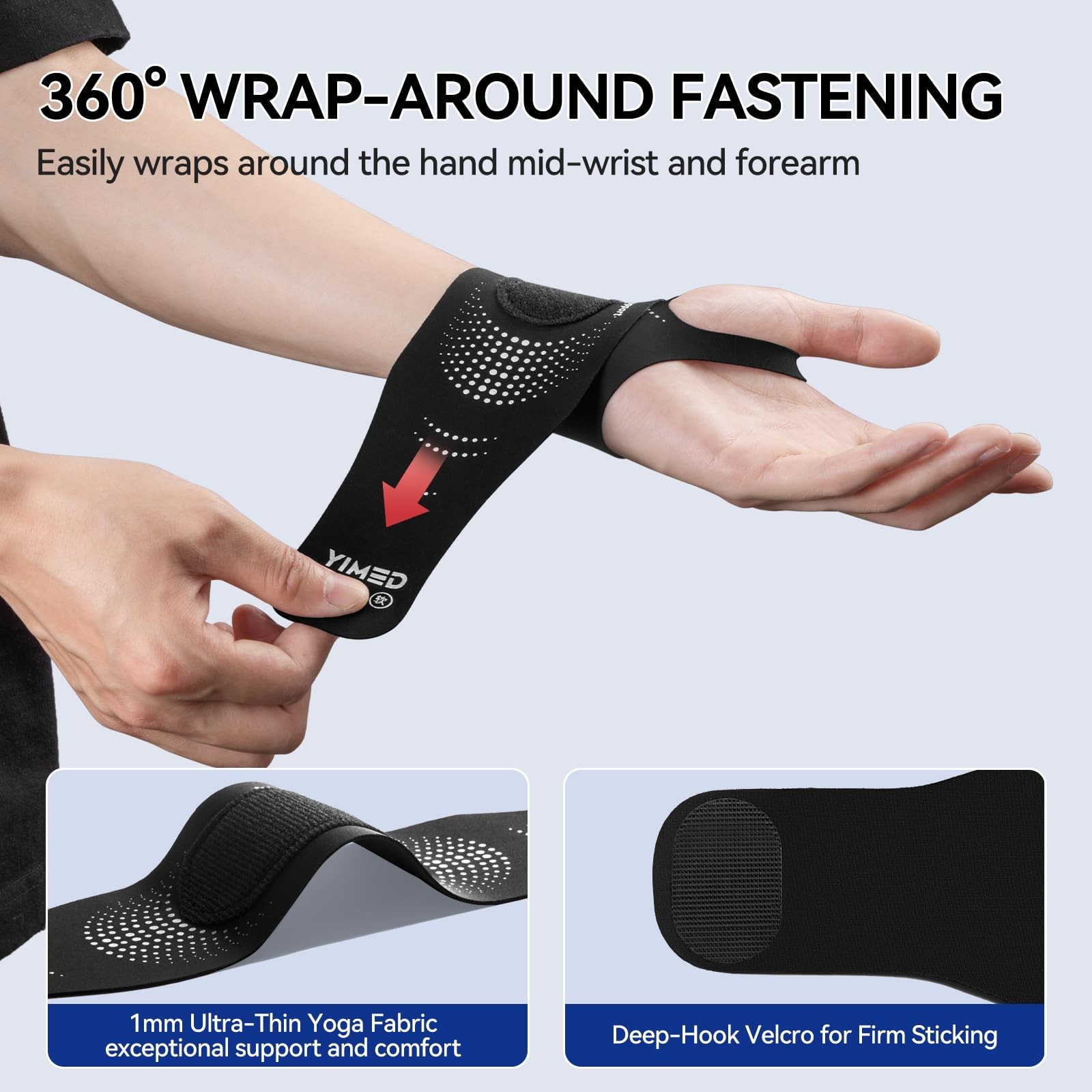 Ultra-Thin Wrist Brace Support for Carpal Tunnel, Wrist Brace for TFCC Tears,…