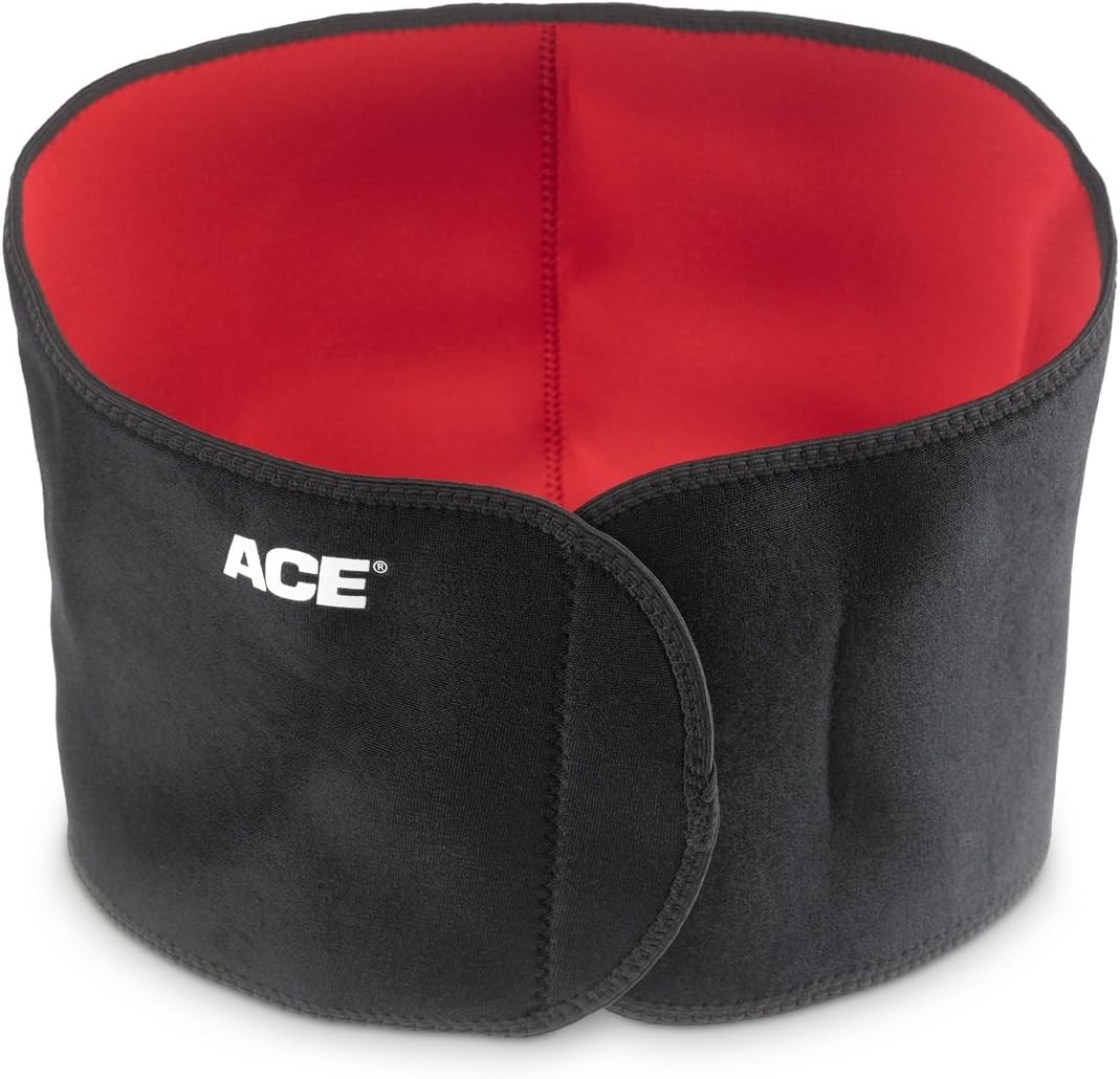 Ace Adjustable Contoured Back Support, 0.50 Pound 1 Count (Pack of 1)