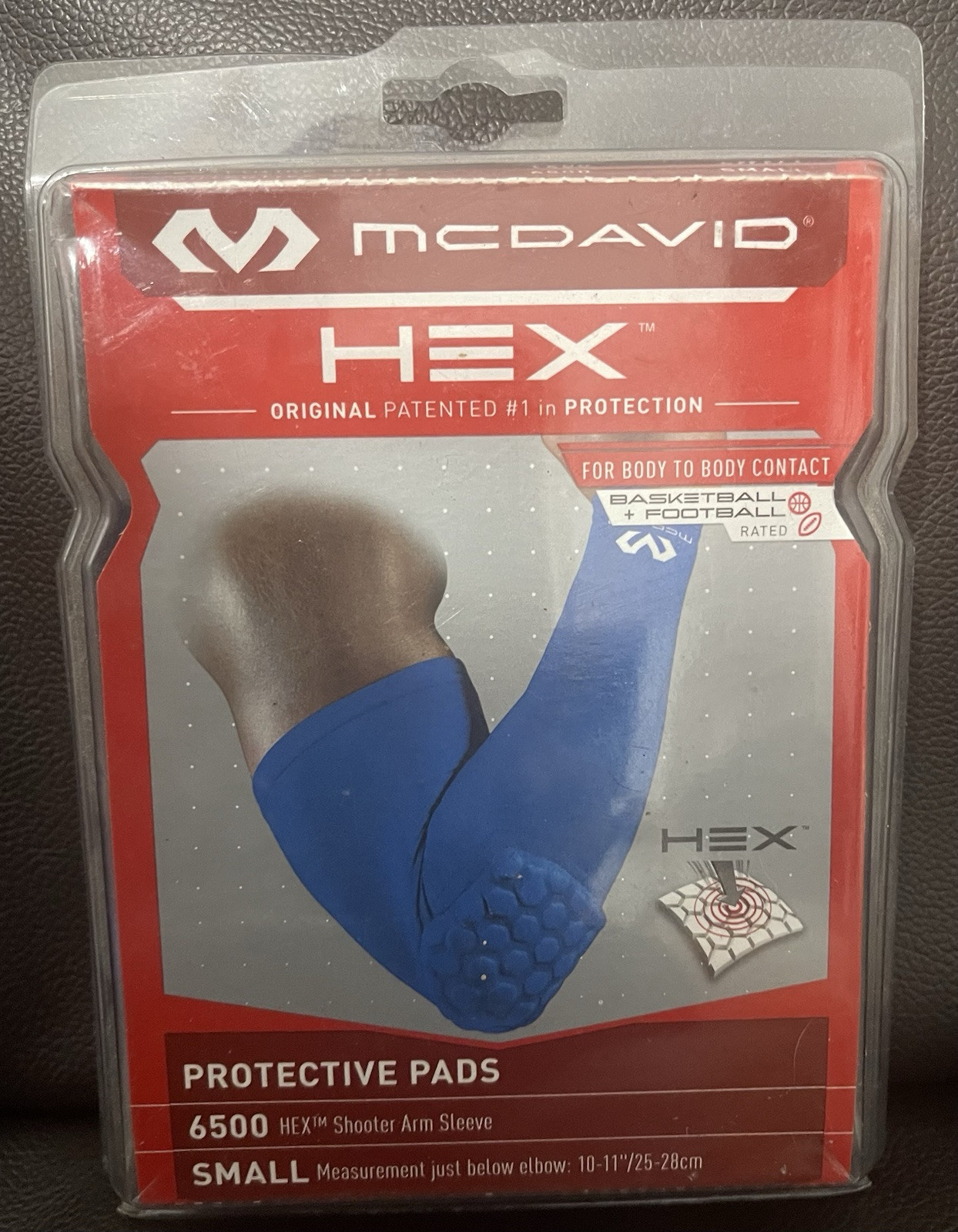 McDavid Adult HEX Protective Shooter Arm Sleeve /Royal/ Sz Small