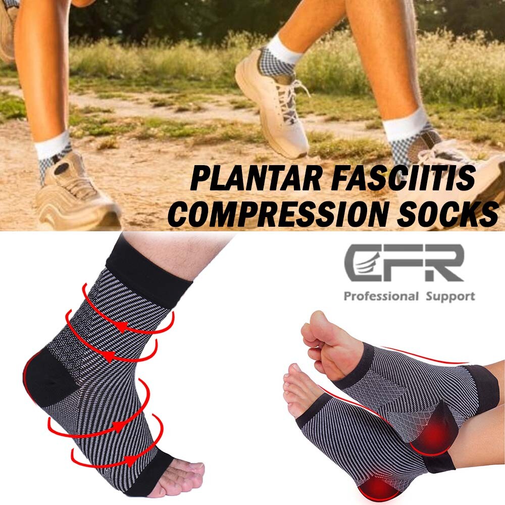 COOPER Plantar Fasciitis Socks Ankle Arch Compression Foot Sleeves Socks Pair