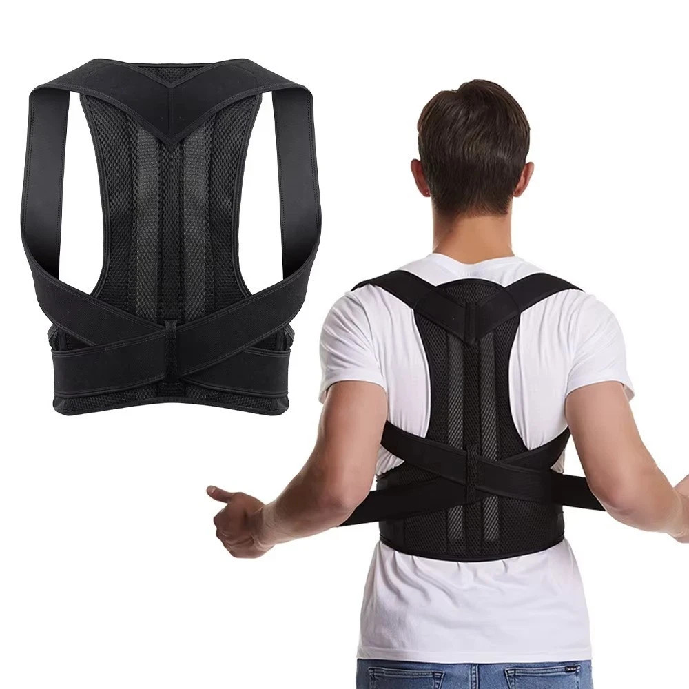 Adjustable Posture Corrector Low Back Support Shoulder Brace Belt For Men Women