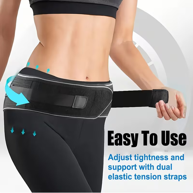 Sacroiliac Belt Ergonomic Lower Back & Hip Support Breathable