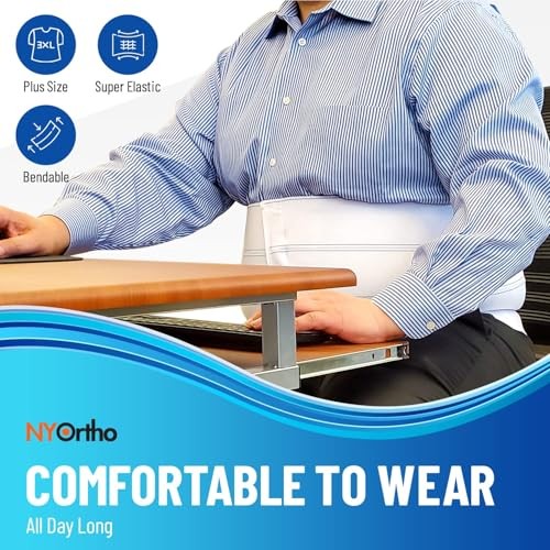 Bariatric Abdominal Binder,12-Inch Wide Elastic 30-45 Inch 4 Panel – 12″ High