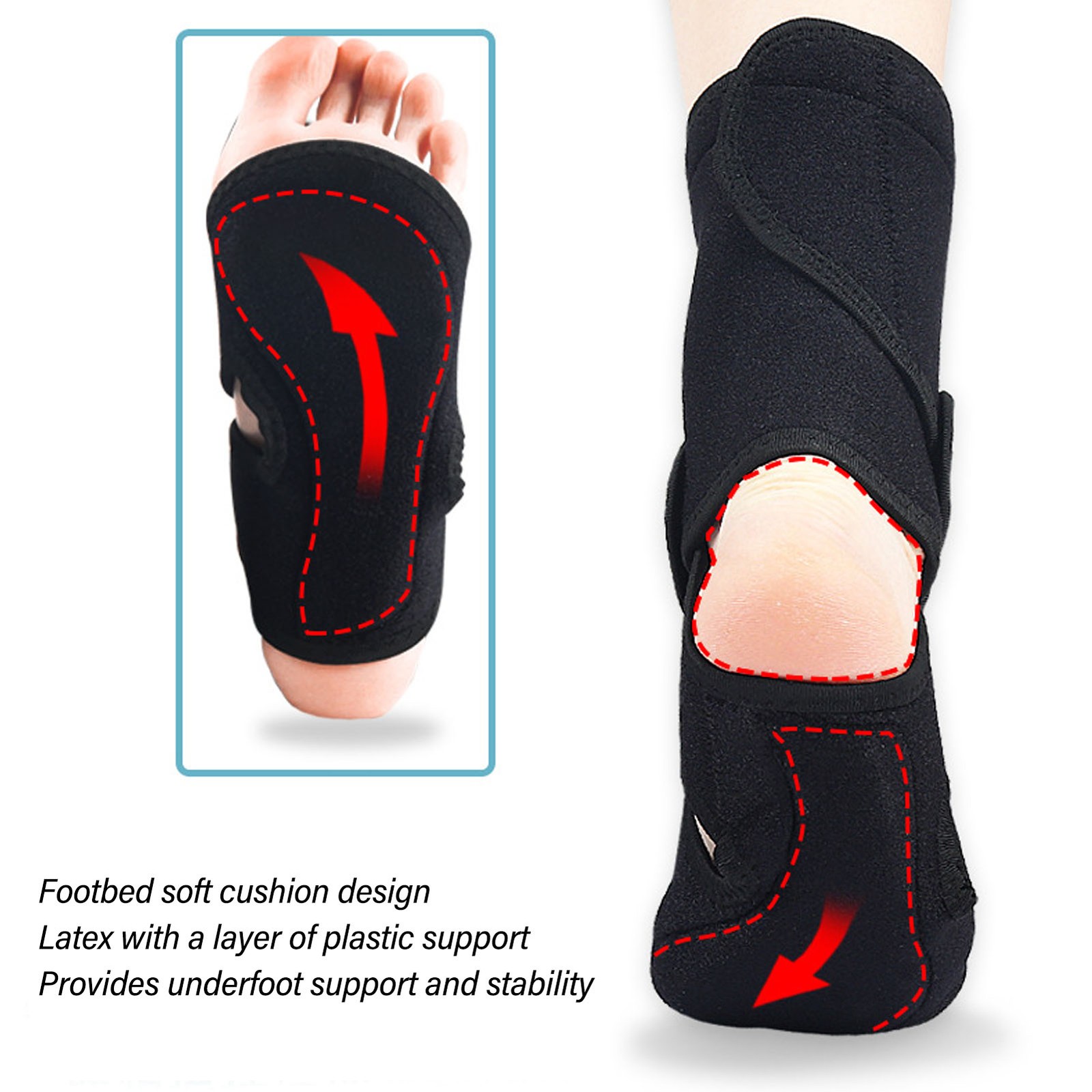 Drop Foot Brace Adjustable For Walking Suitable For All Sizes