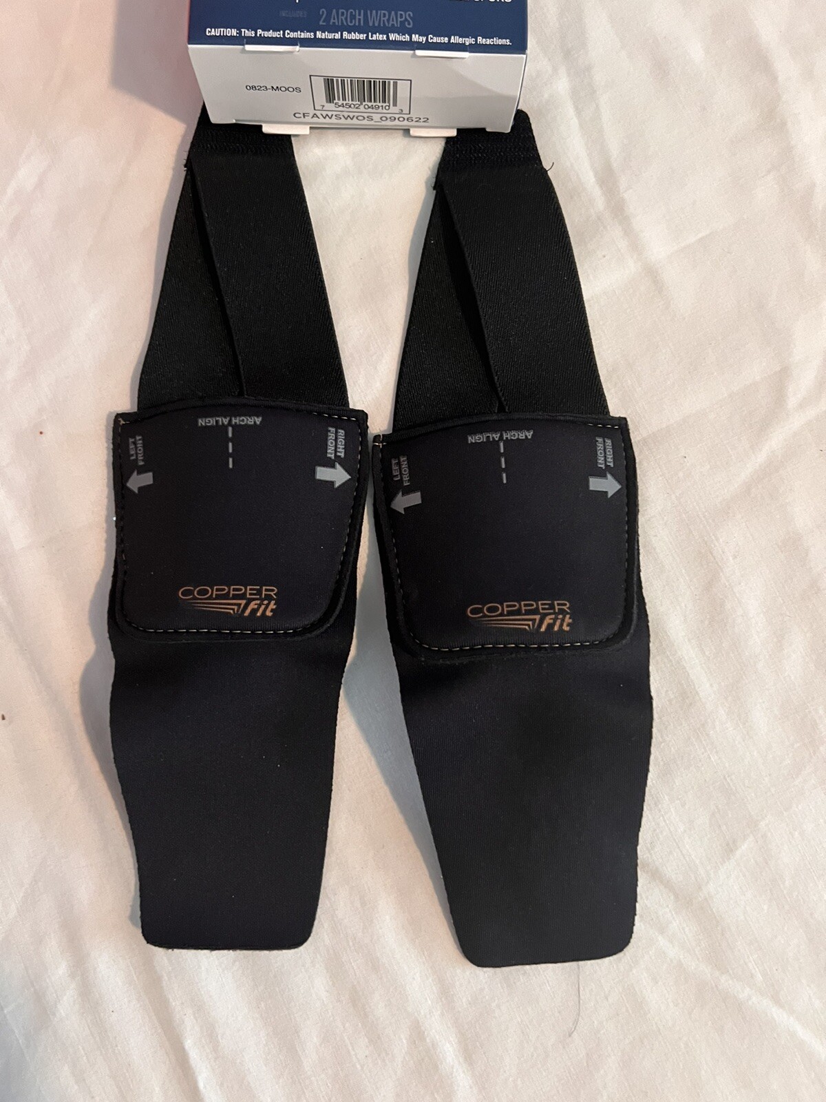 Copper Fit Health Unisex Arch Relief Plus with Built-In Orthotic Support – Black