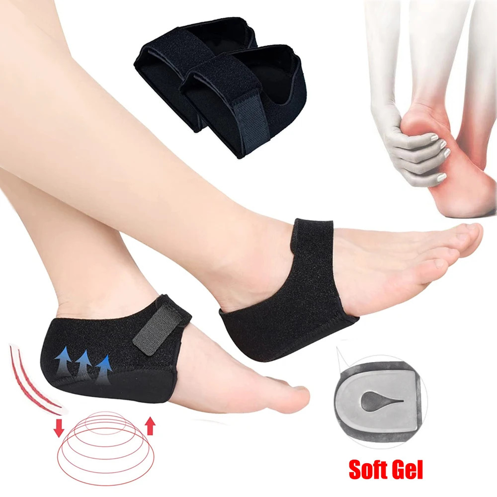 Plantar Fasciitis Insoles Silicone Heel Protector for Spurs Shock Absorption Hee