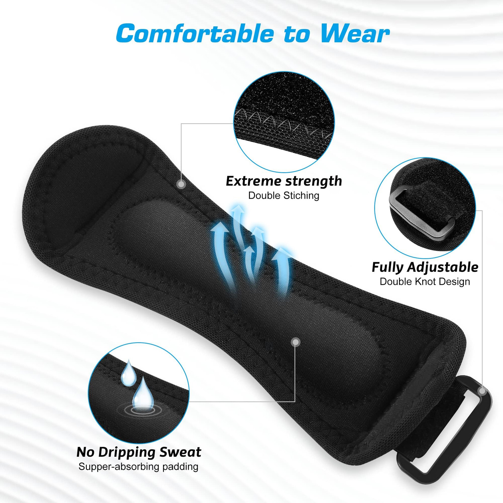 tIPOW 2 Pack Knee Pain Relief & Patella Stabilizer Knee Strap Brace Support for
