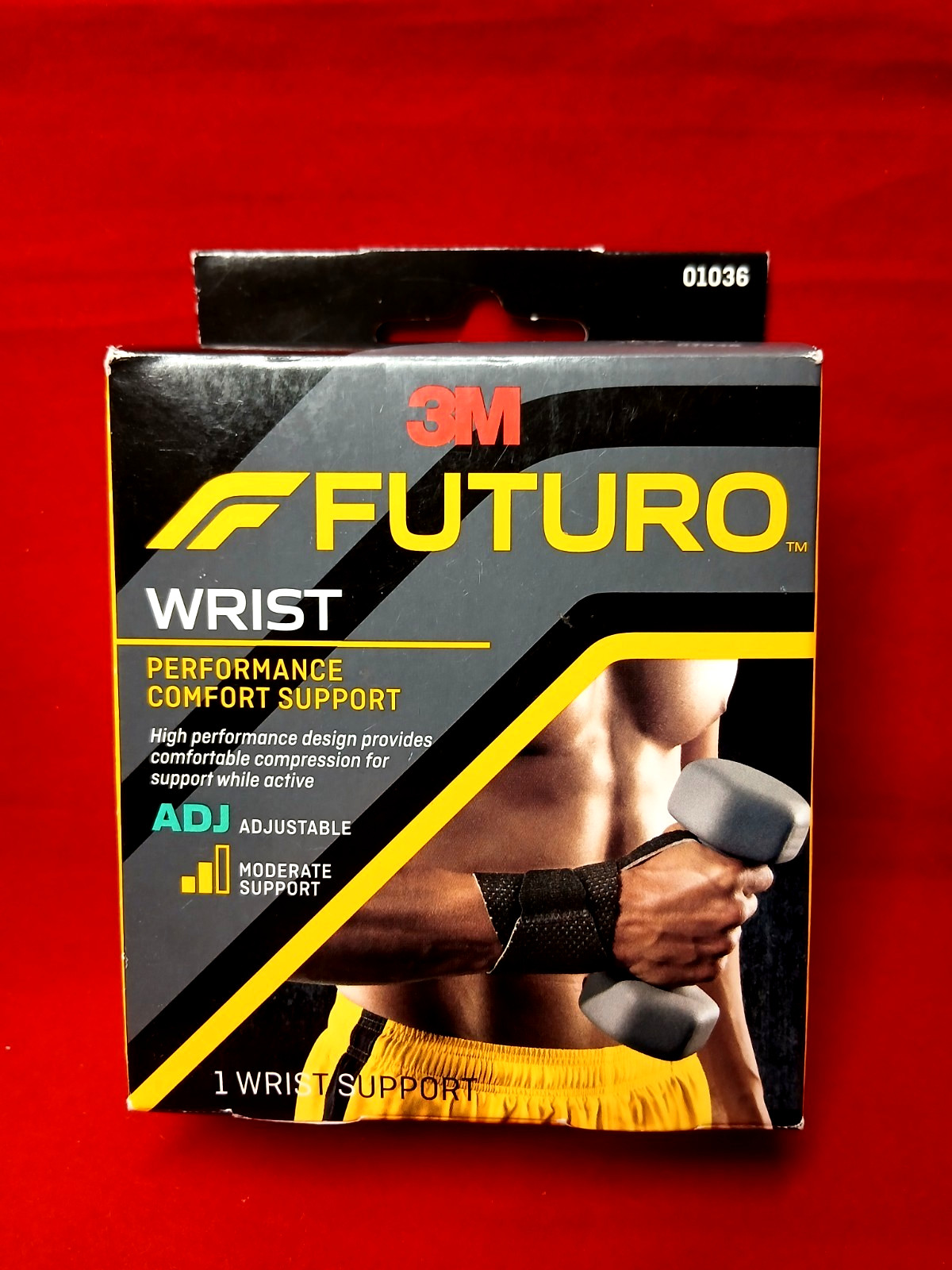 FUTURO 01036 Precision Fit Wrist Moderate Support Adjust To Fit Odor Resistant