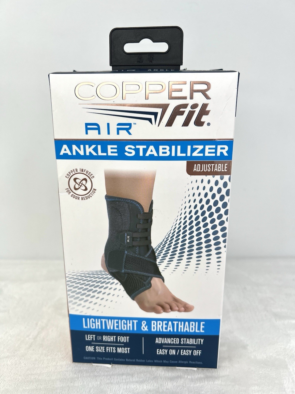Copper Fit Air Ankle Stabilizer Adjustable Brace Unisex One Size Left/Right New