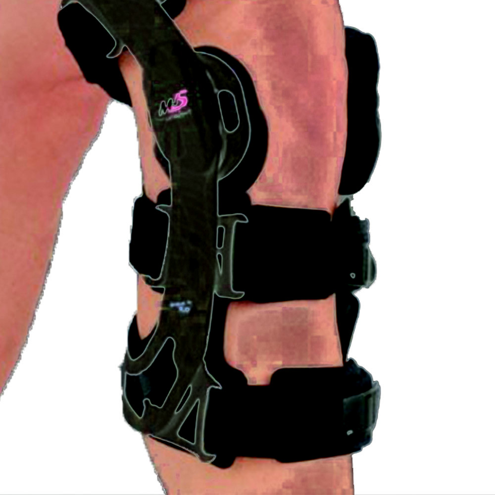 FGP Functional Knee Pad 4 Point m4s Comfort Black for ACL/PCL/CI Left Ner