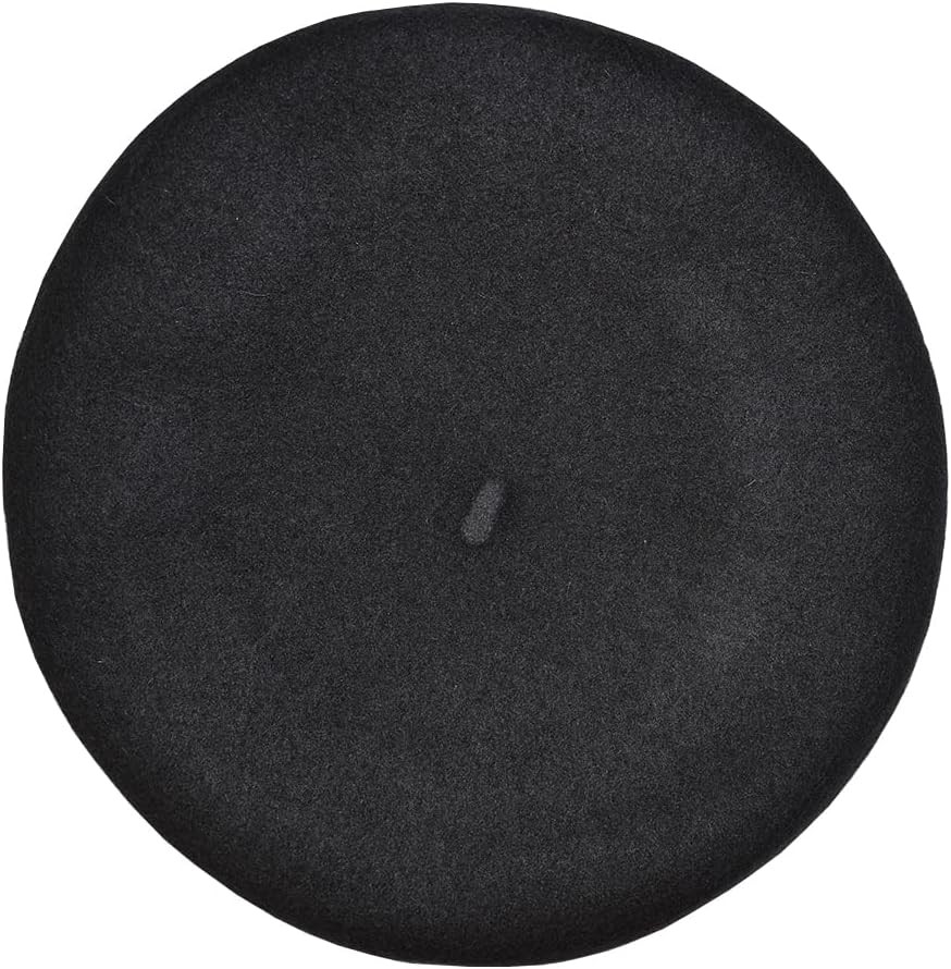 Men’s Unisex Adults Solid Color Wool Artist French Beret Hat