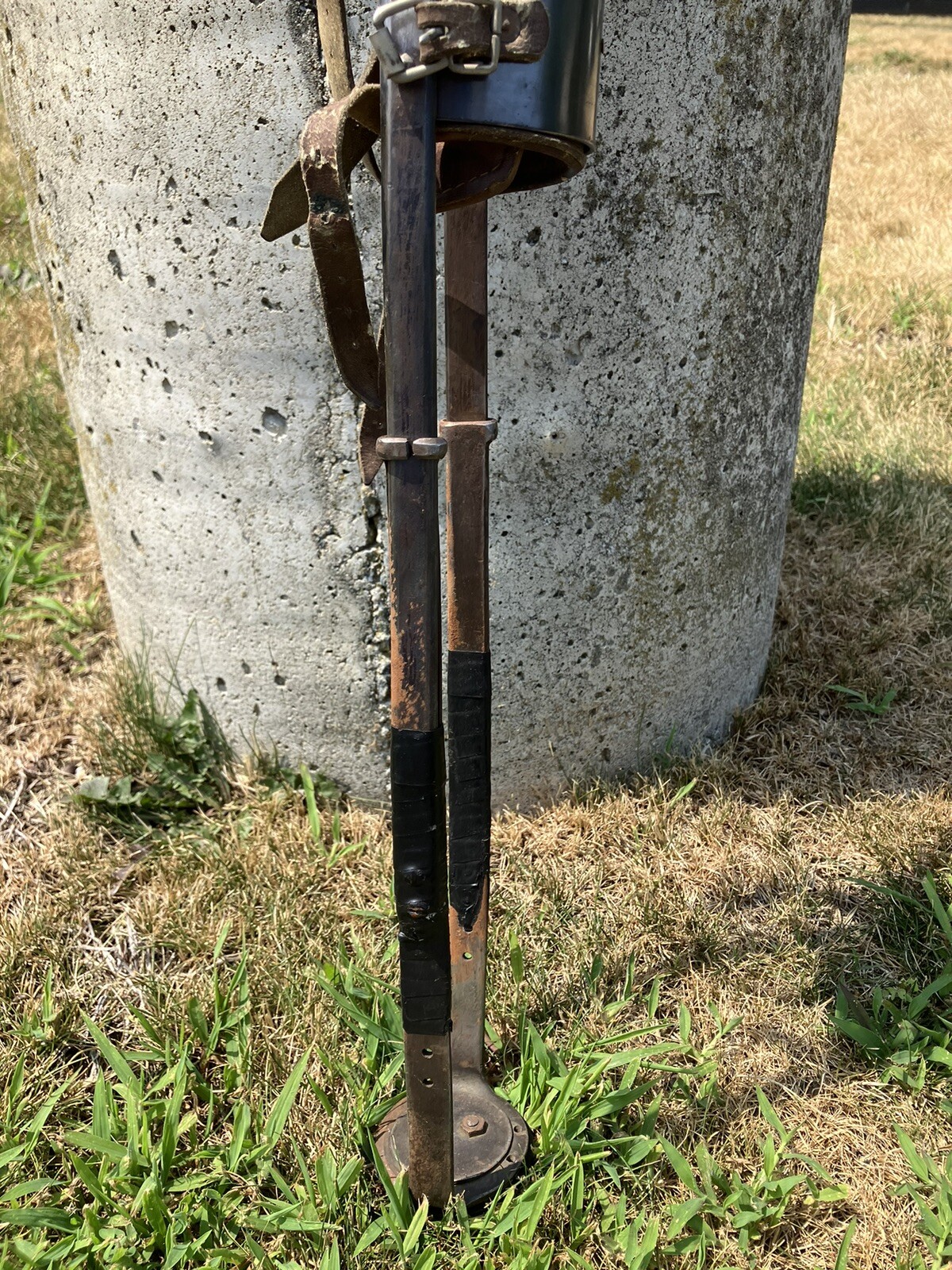 Antique Knee ankle foot orthosis KAFO prosthetic Leg