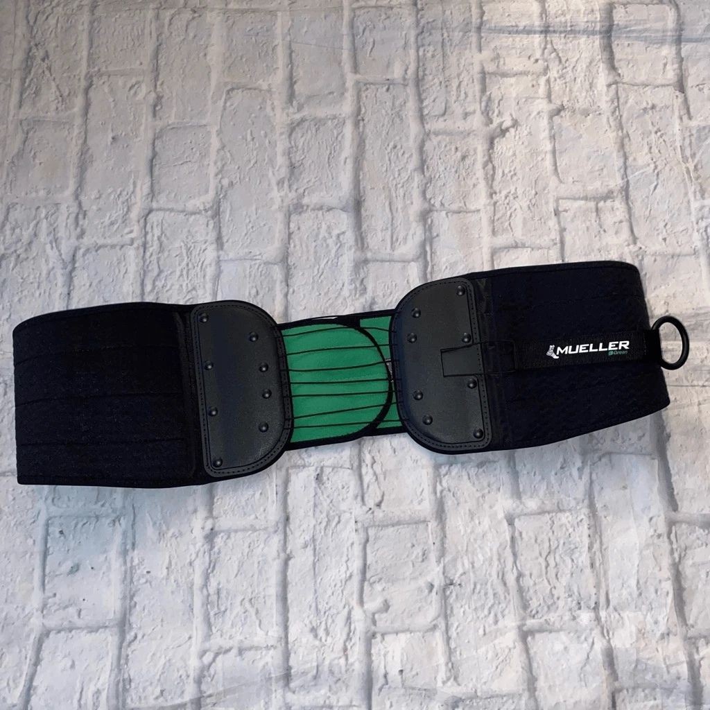 Mueller Green Adjustable Back, Abdominal Support One Size Fits Most Unisex Black