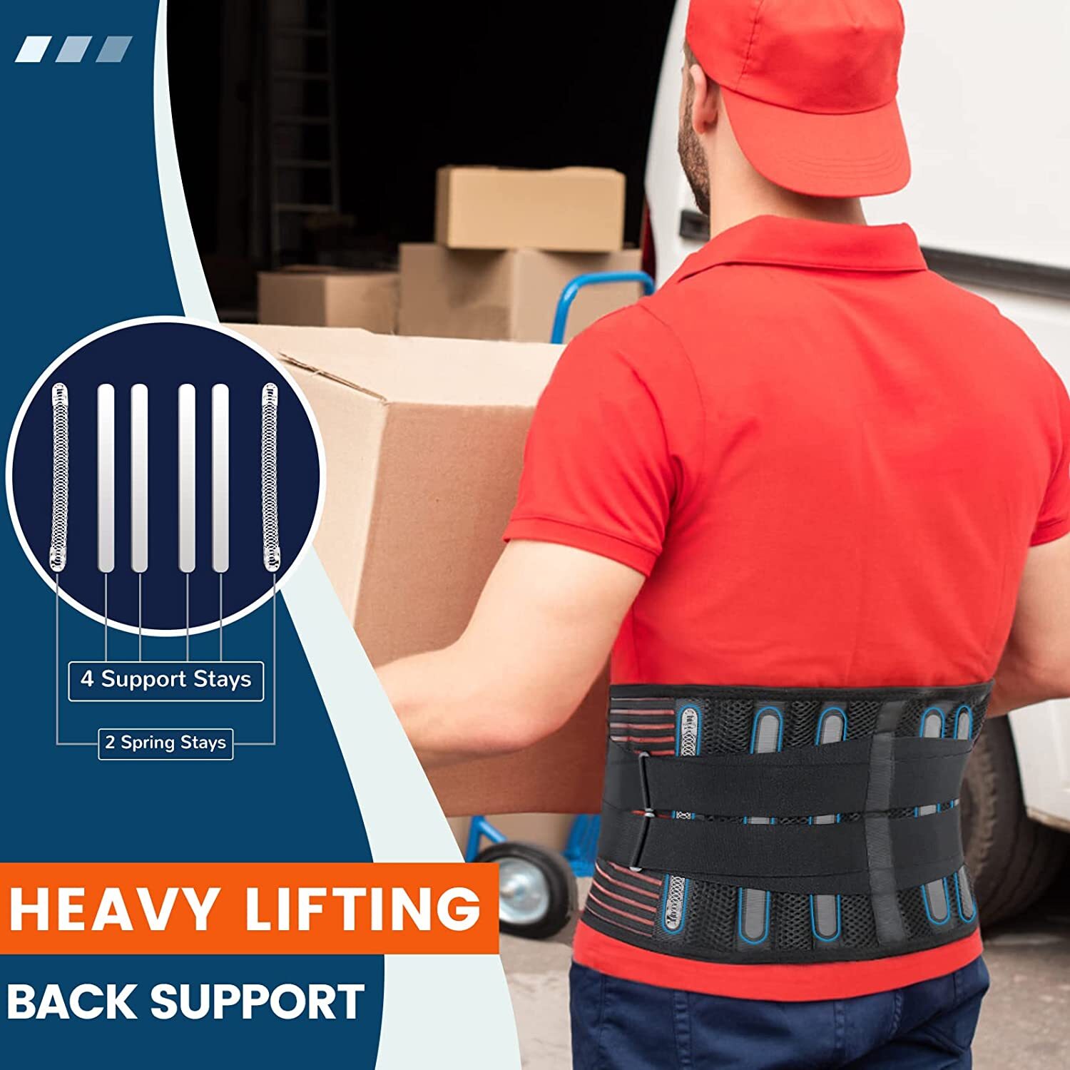 Lower Back Brace Lumbar Support Corrector Belt Pain Relief Compression Bone Band