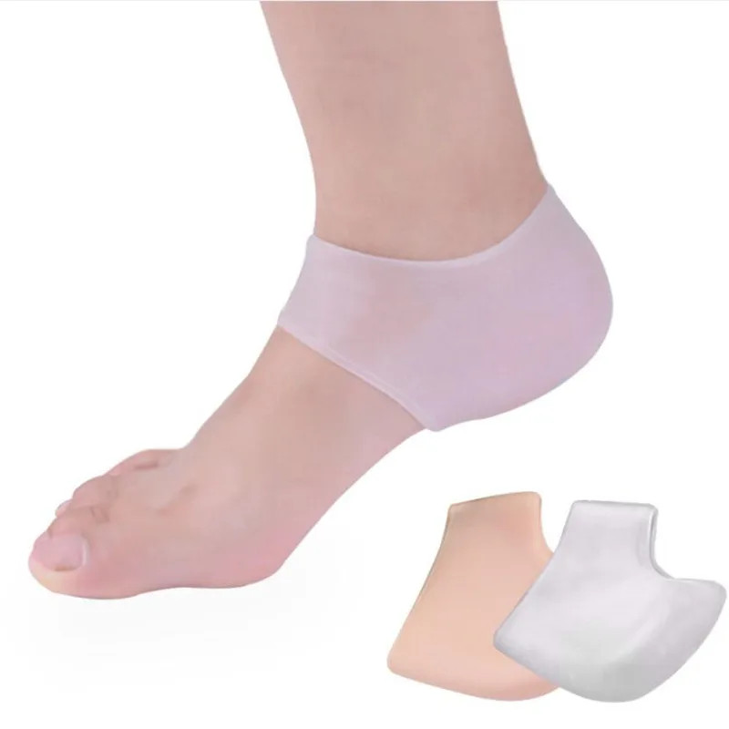 Silicone Feet Heel Protective Insoles Moisturizing Gel Heel Thin Socks without H