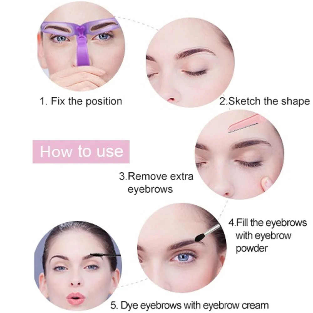 8 in 1 Eyebrows Shape Set for Daily Use
