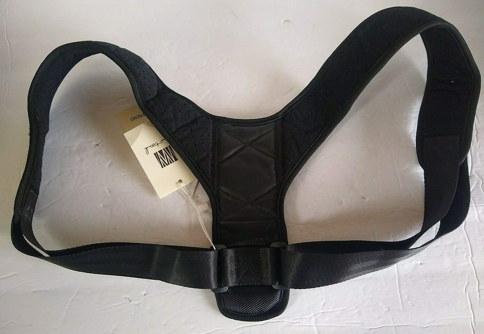 Posture Corrector Strap Clavicle Brace Lightly Padded Hook & Loop Fastener NWT
