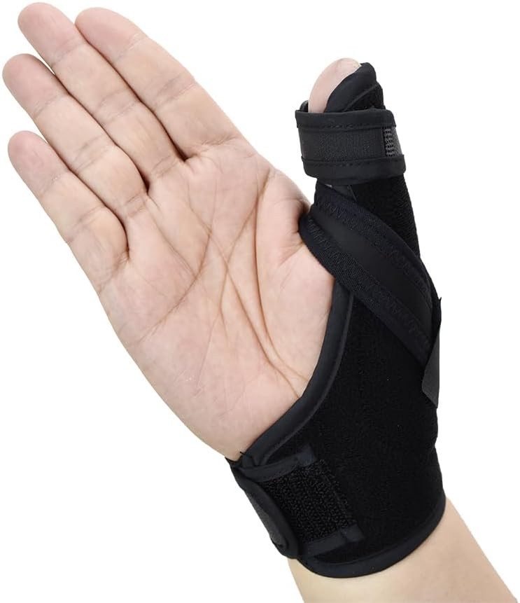 Neoprene Thumb Splint – Lightweight Support for Arthritis & Fractures, Black