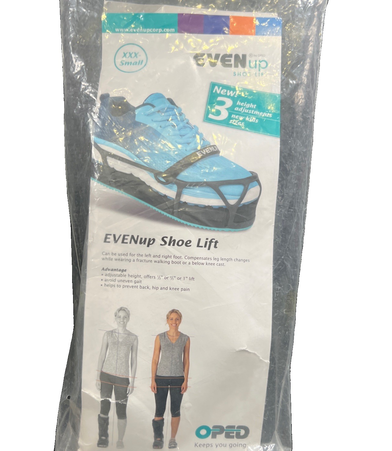 EVENup – Shoe Lift for Walking Boot I Kids’ Size XXX-Small
