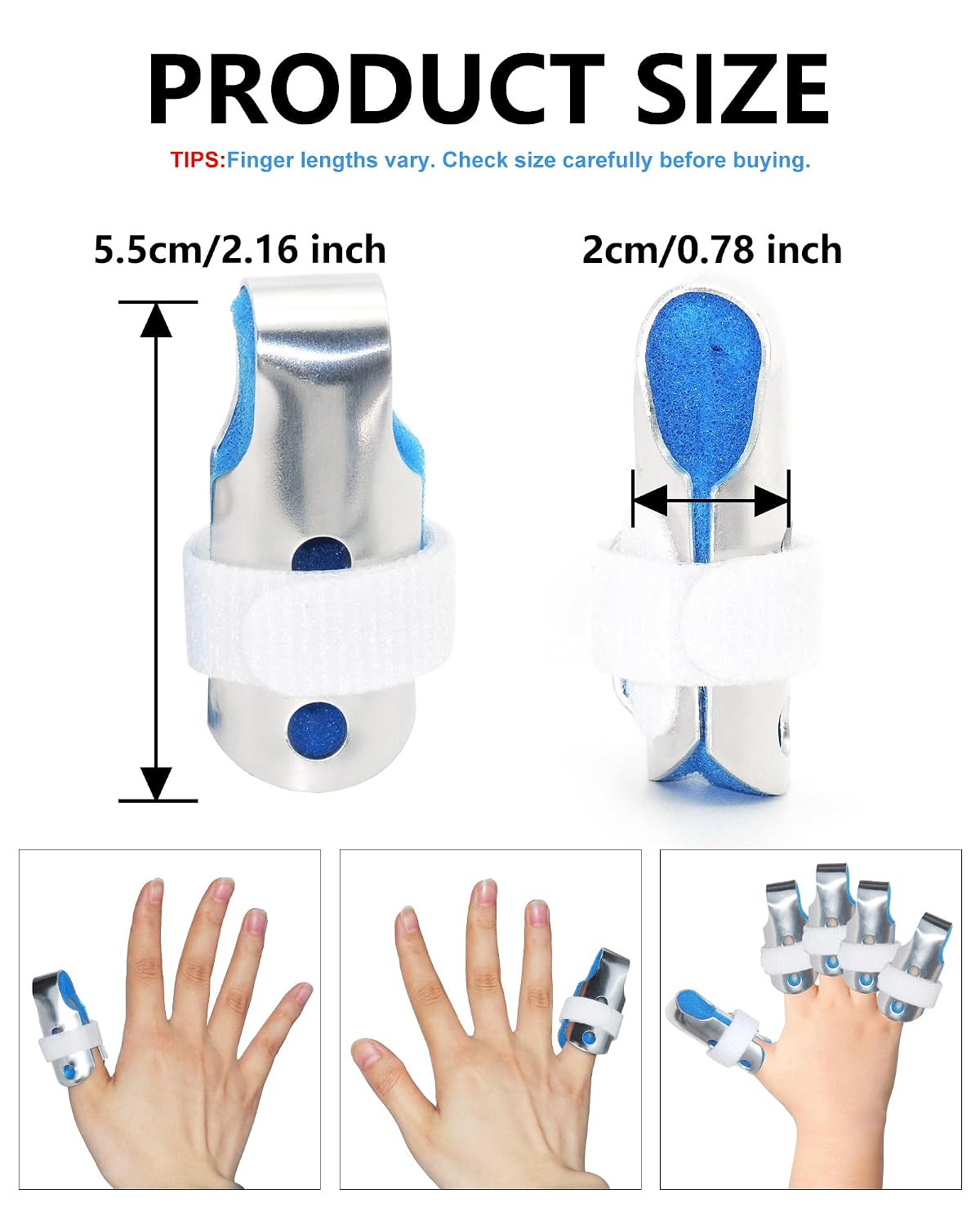 Pinky Finger Splint Kids, Trigger Finger Splint, 2PCS, Small | For Thumb, Art…