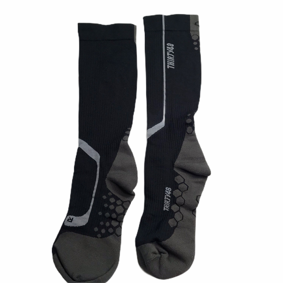 Thirty 48 Elite Long Compression Socks. Hiking Backpacking. New NWT. Black.