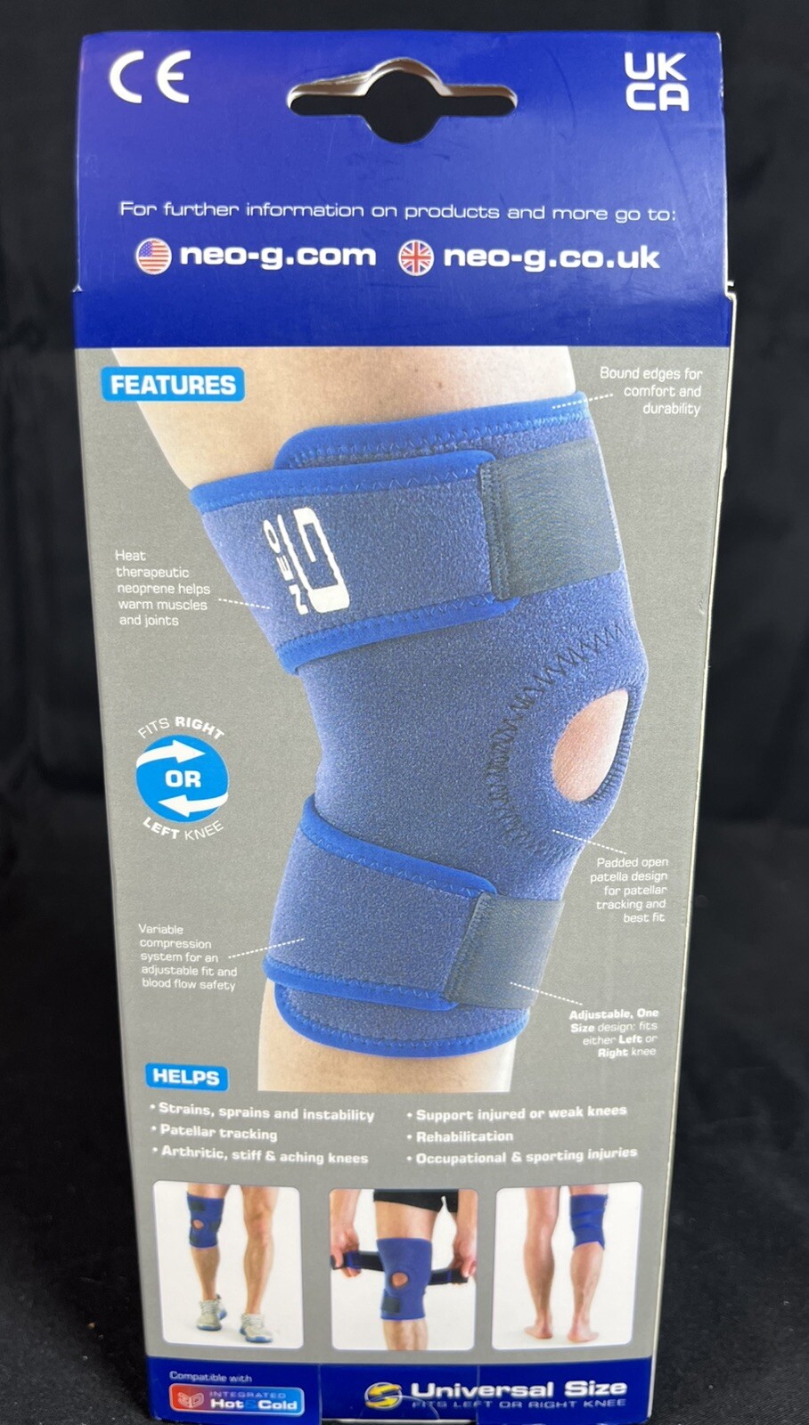 Neo G 885 Open Knee Support Brace – One Size Class 1 Medical Device