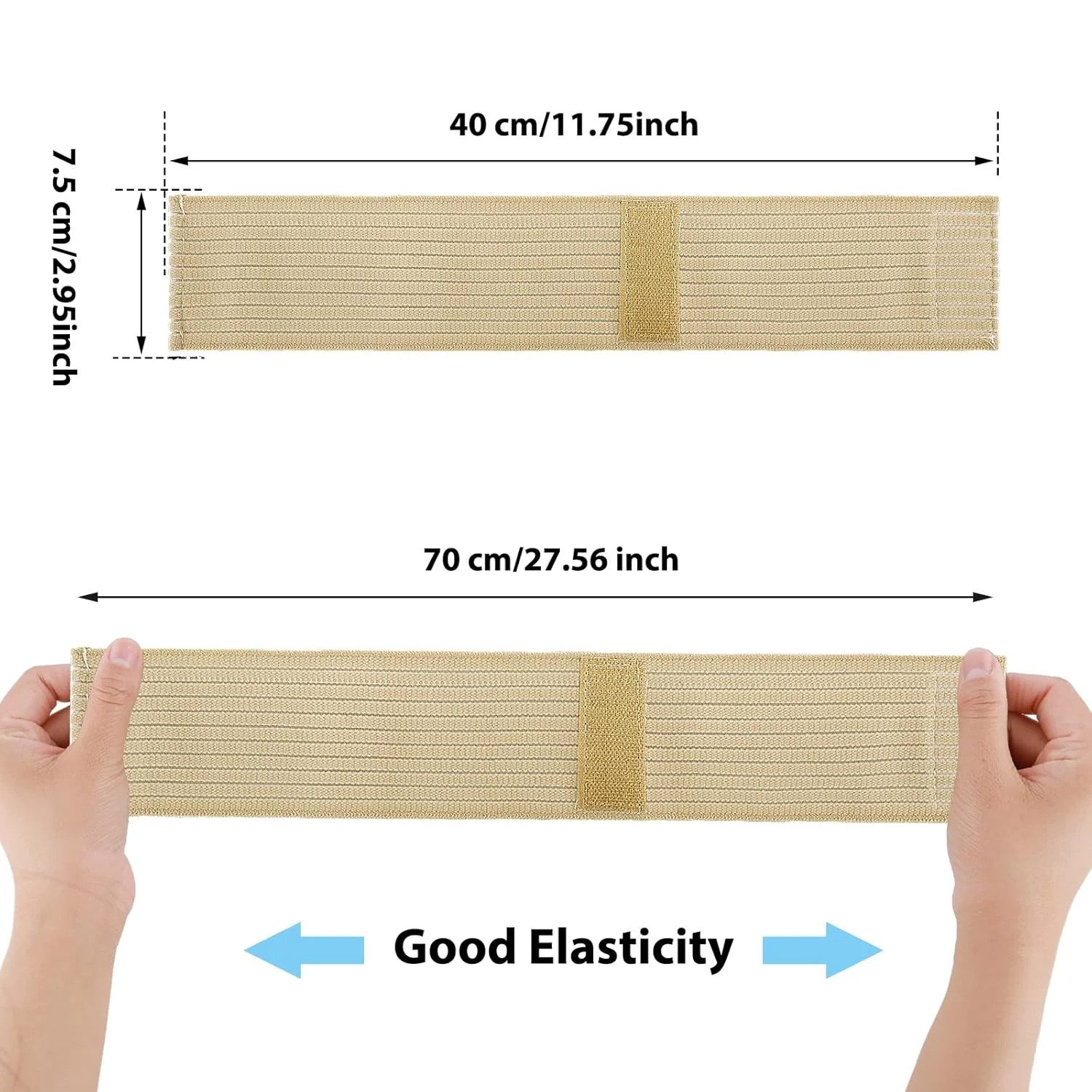 2 PCS Elastic Wrist Support Band Wrap Breathable Wrist Brace Adjustable Wrist St