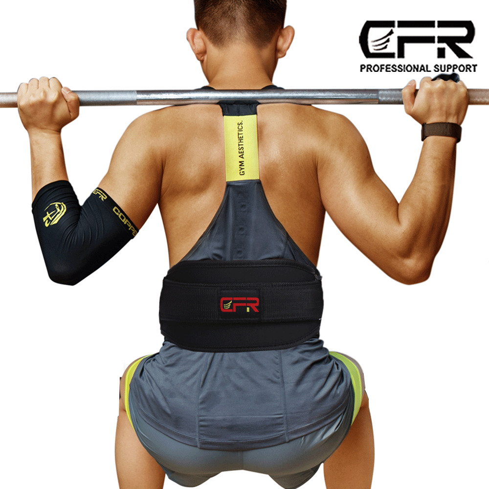 Lower Back Support Belt Exercise Lumbar Waist Brace Pain Relief Weight Lifting @