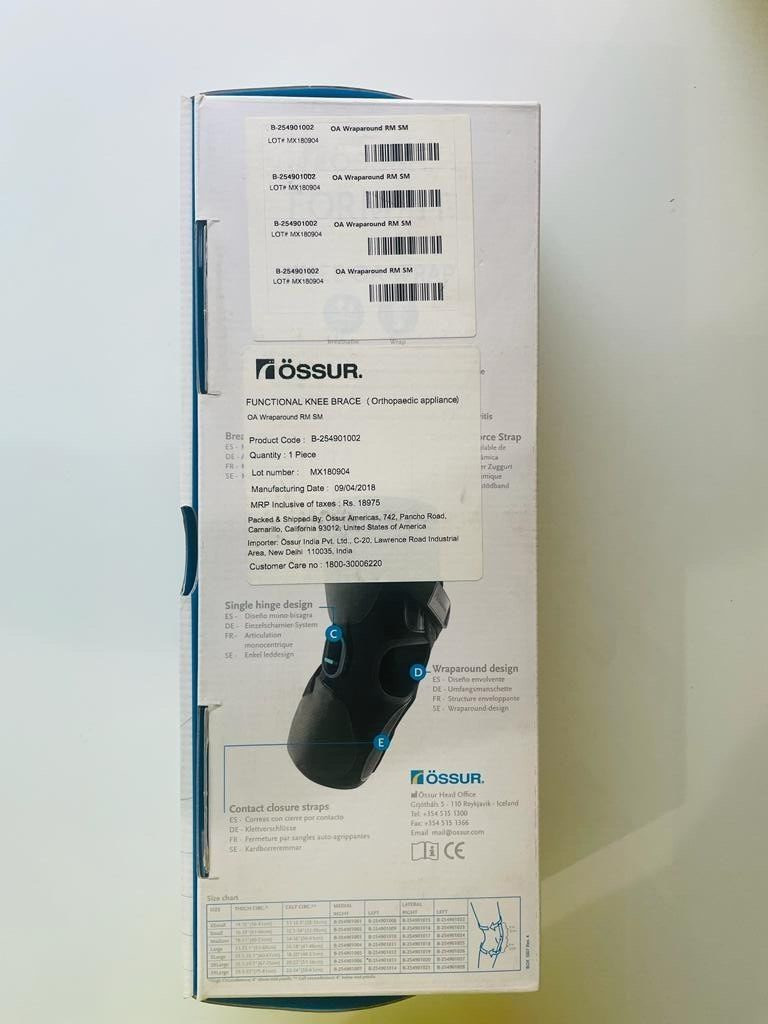 Ossur Form Fit Knee Brace OA Wraparound Small B-254901002 Right Medial