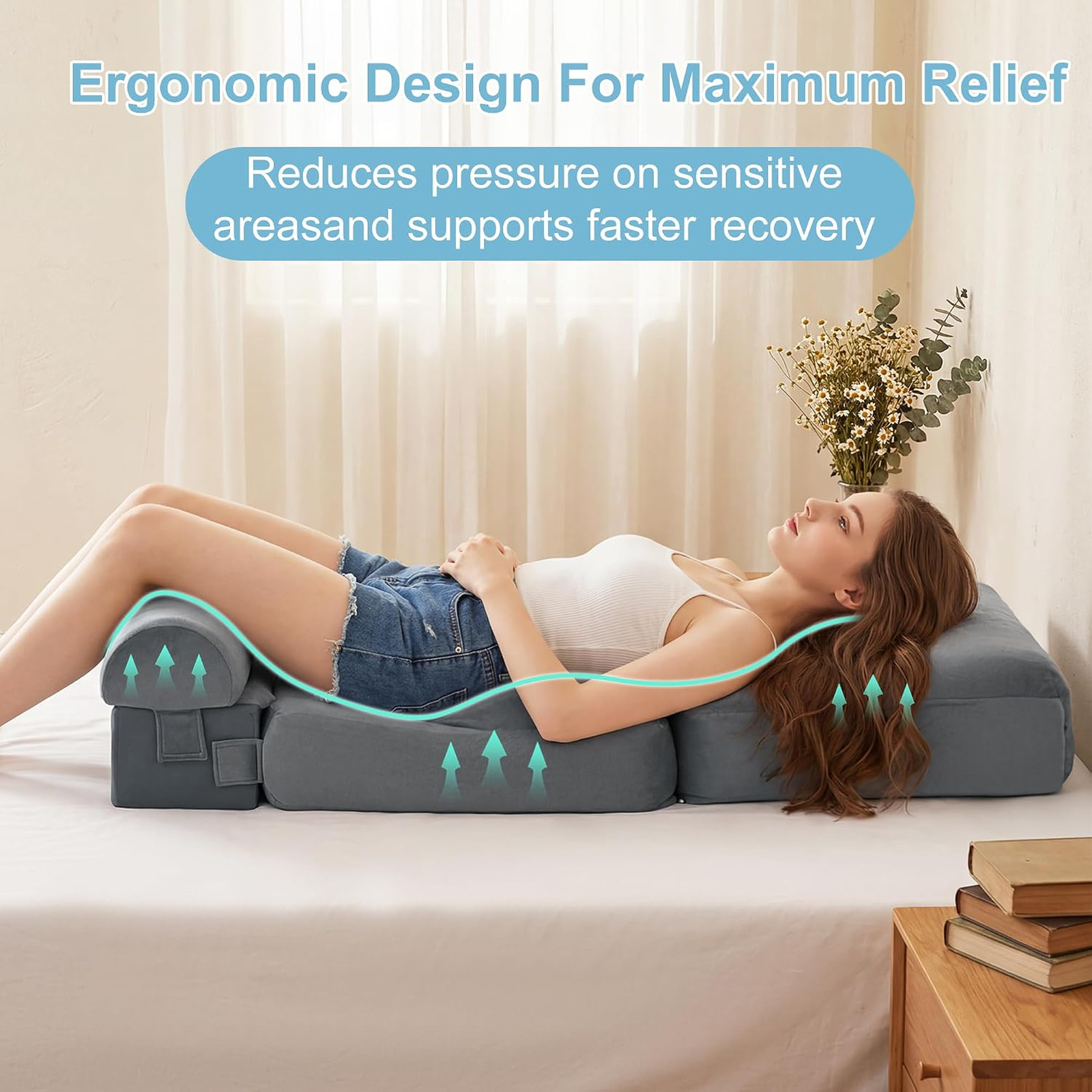 BBL Pillow After Surgery, Adjustable BBL Recovery Seat Cushion | Adjustable