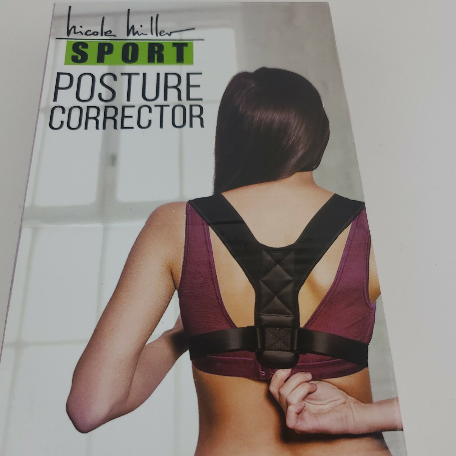 Nicole Miller Sport Posture Corrector. One Size Fits Most. Color Black