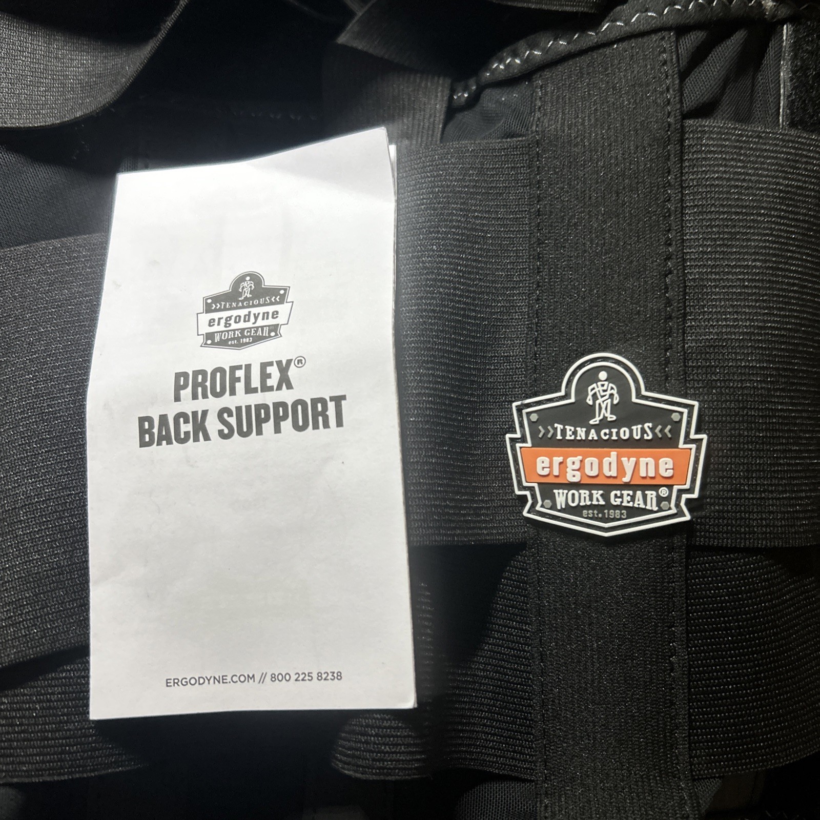 Ergodyne ProFlex 1650 Back Support Belt Elastic Adjustable -Size XL New