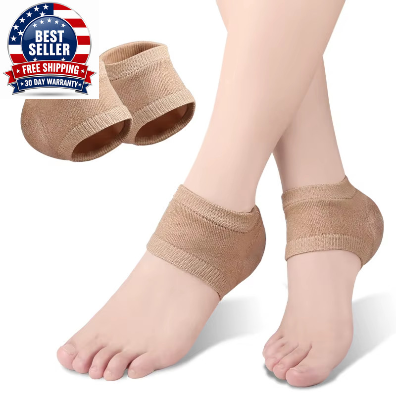 Silicone Gel Heel Protector Pads for Foot Care and Cracking Prevention
