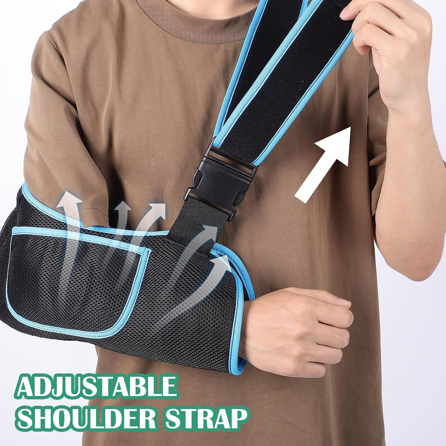 Arm Sling Shoulder Immobilizer, Adjustable Rotator Cuff Support Brace, Should…