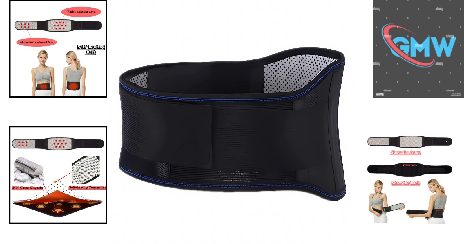 Thermal Magnetic Back Brace – Adjustable Self-Heating Support for Men & Women