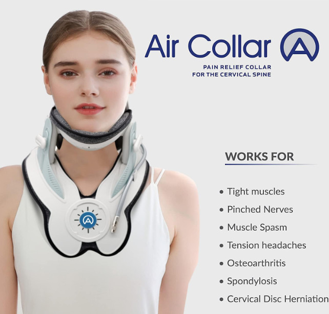 Dispositivo de tracción cervical ajustable para aliviar tensión de cuello