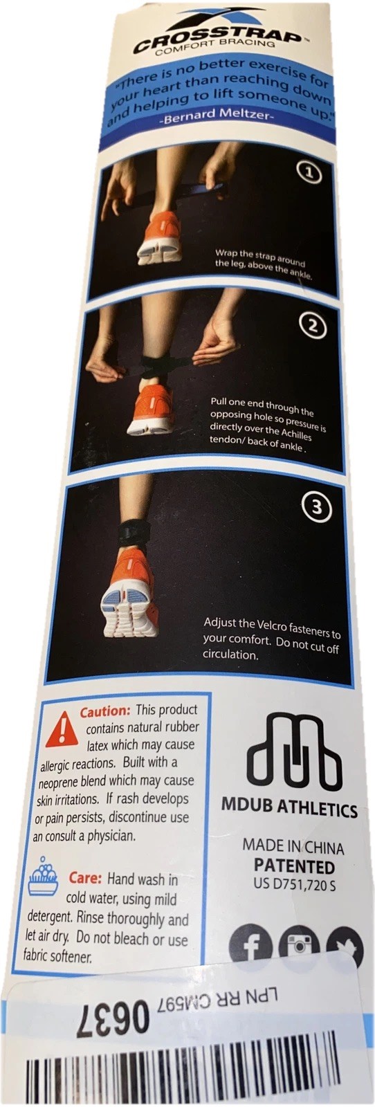 CROSSTRAP Achilles Strap by MDUB Medical Prevent Achilles Tendonitis | Runnin…