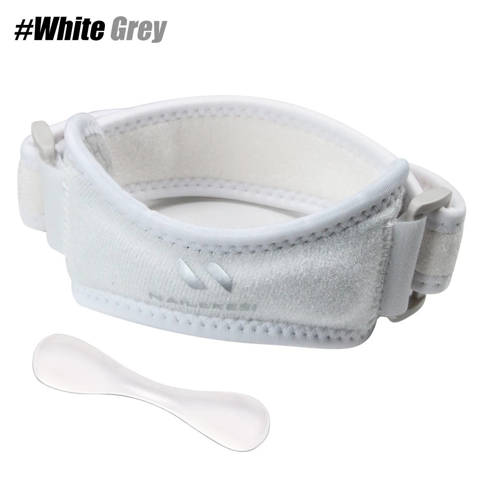 Patella knee strap with gel pad, adjustable tendon support, 1 or 2 pack