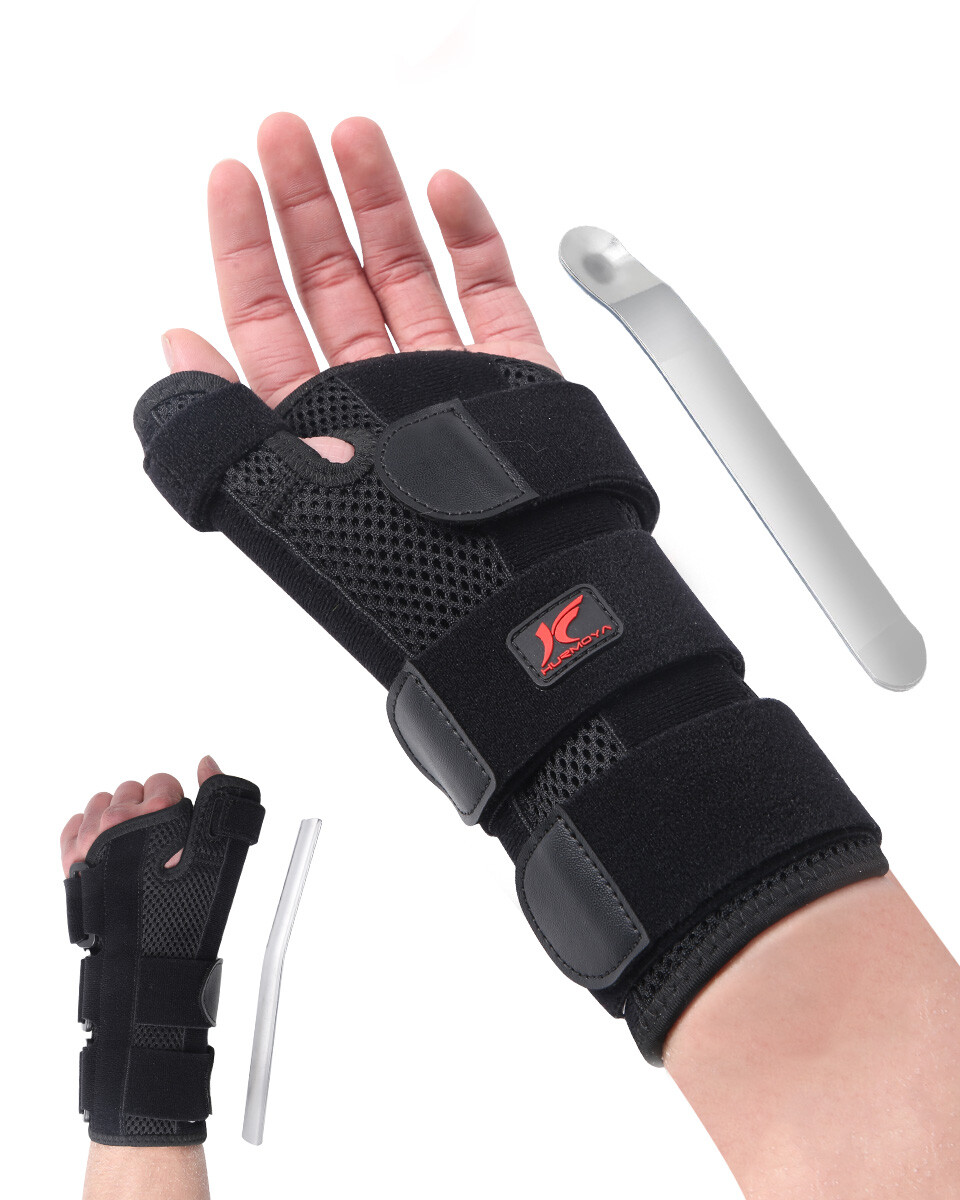 Hurmoya Wrist Brace for Carpal Tunnel Night Sleep Support with Adjustable Splint