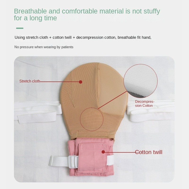 Partition Opening Restraint Gloves Elastic Cloth Breathable Built-in EVA Board