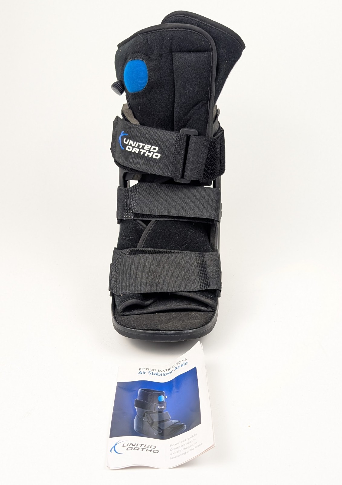 UNITED ORTHO Short Air Cam Walker Fracture Boot Black Fits Left or Right S/M