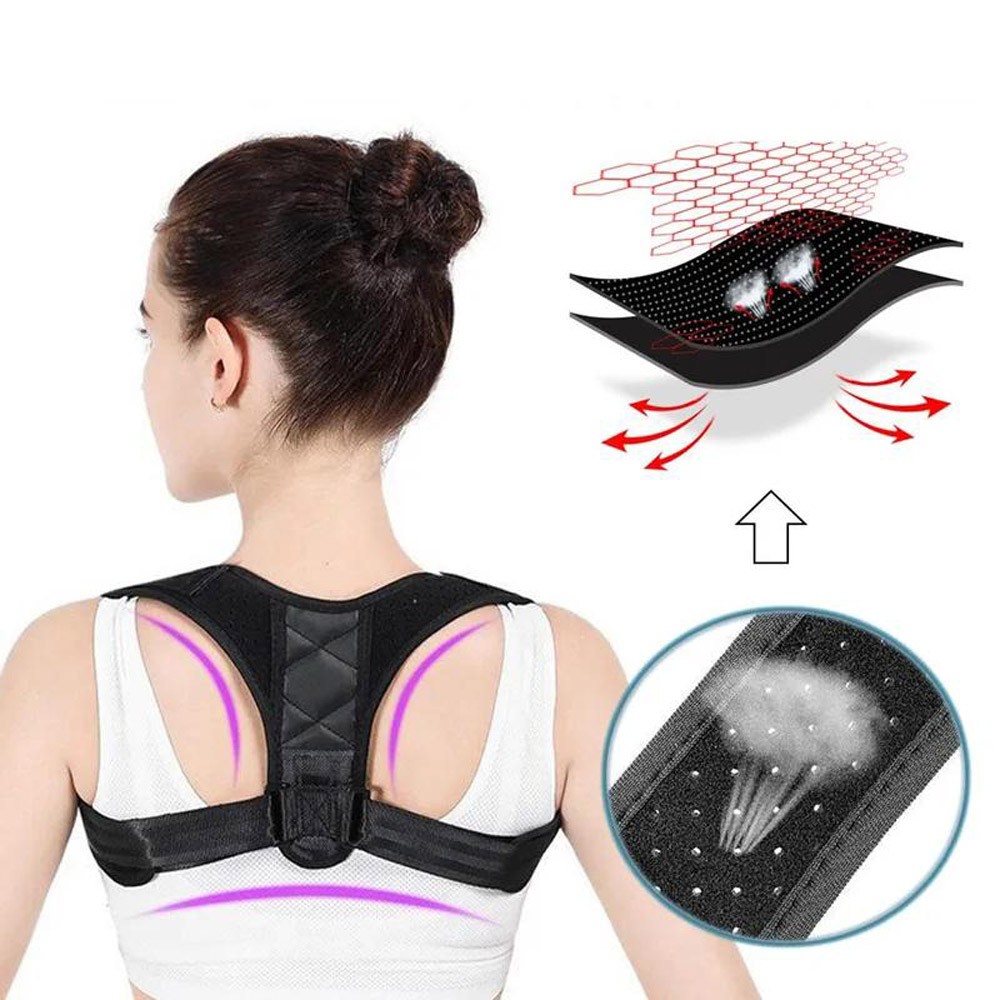 Posture Corrector Adjustable Back Brace Shoulder Support Strap Clavicle Belt US