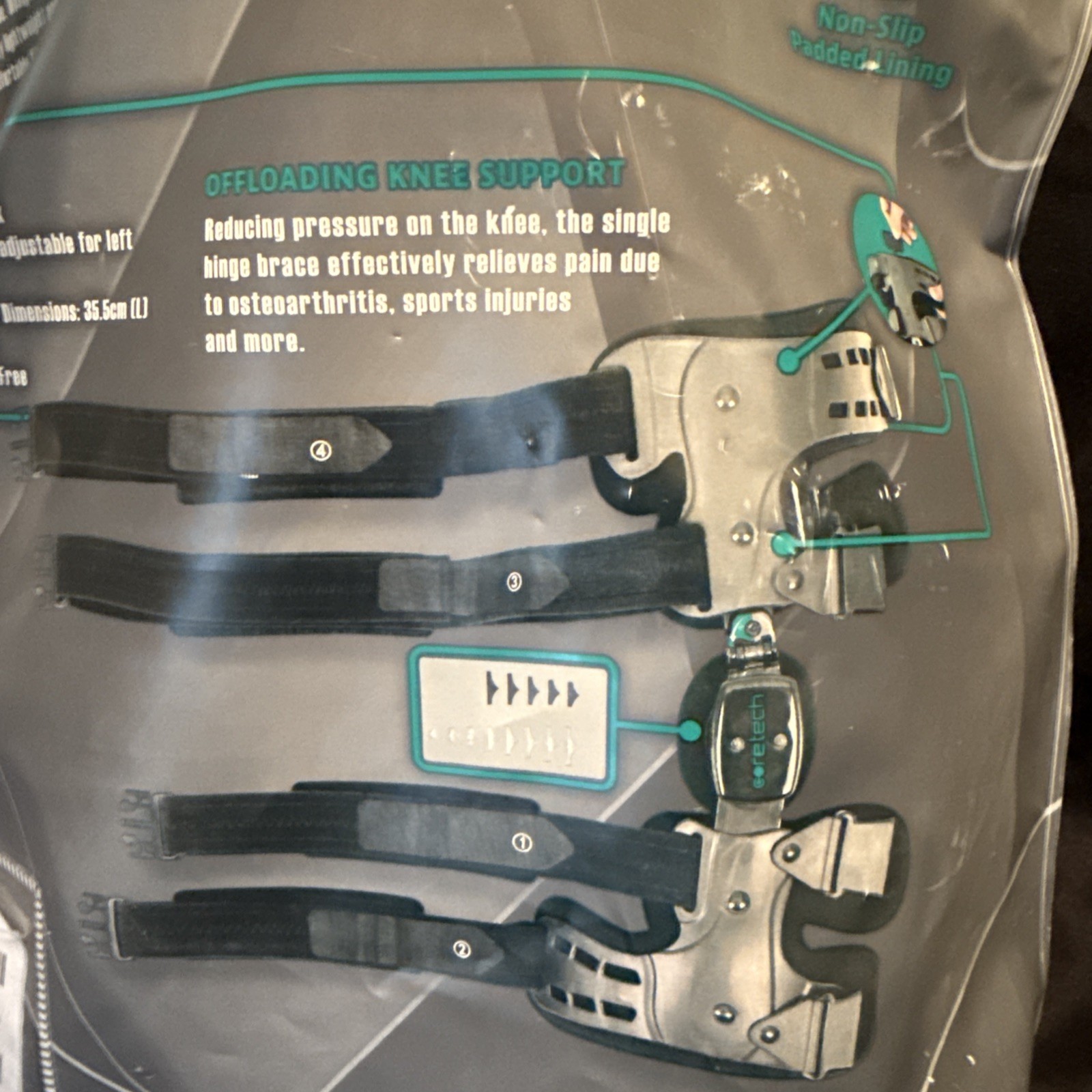 Coretech 843 OA Knee Brace – Right Leg NEW! E13