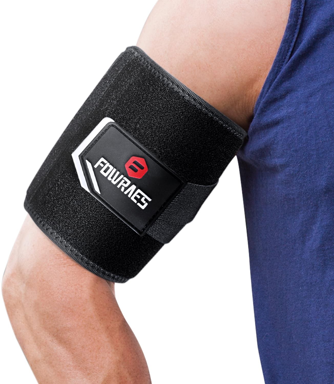 Bicep Tendonitis Brace Tricep Upper Arm for Men and X-Large, Black