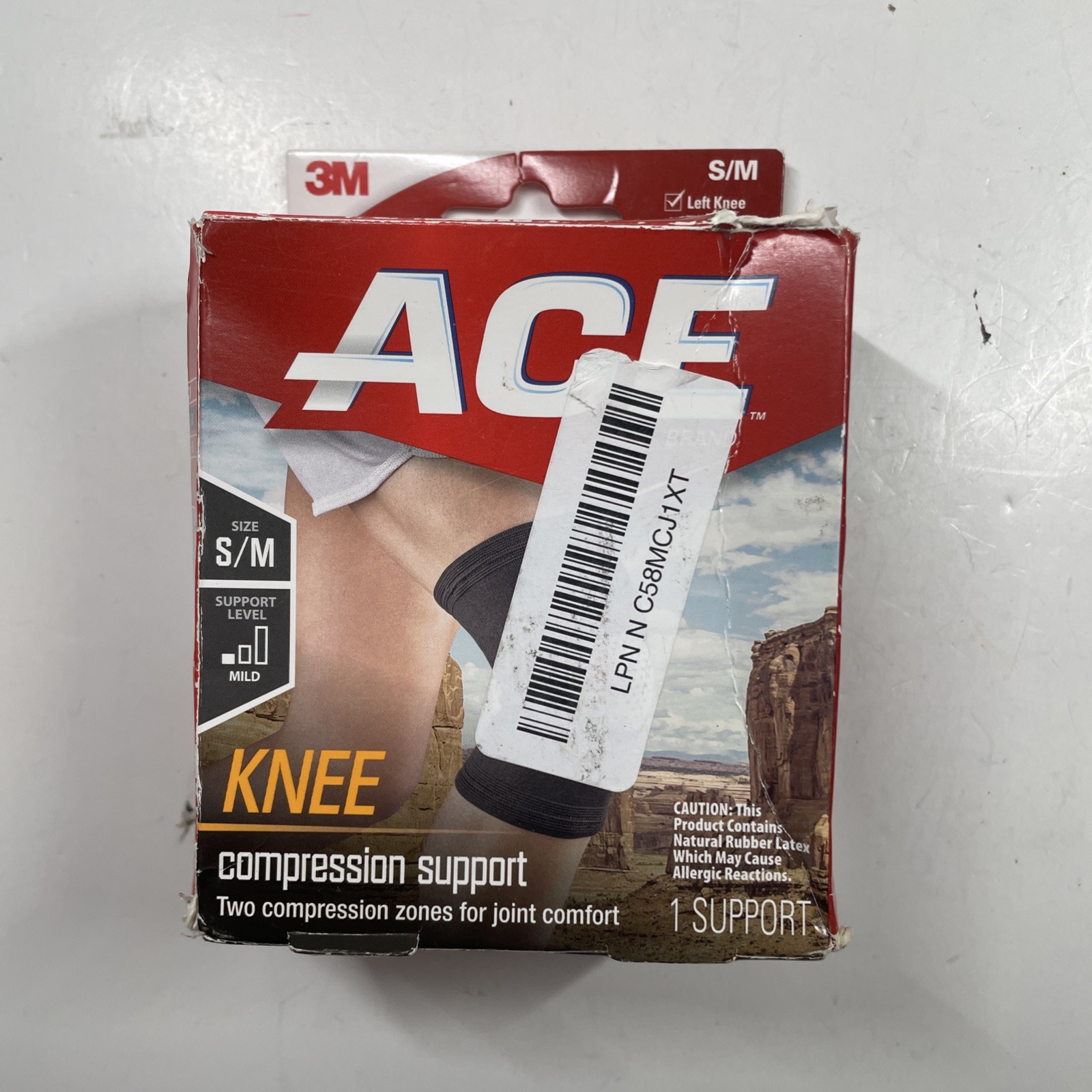Ace Compression Knee Support Soft Neoprene Blend Soothing Small Medium Size