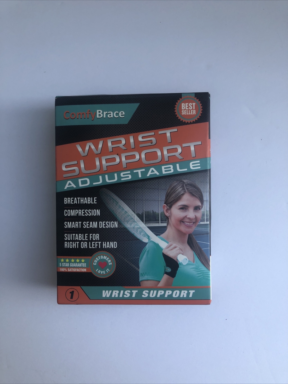 Comfy Brace-Premium Lined Adjustable Wrist Support/Compression New Box Opened