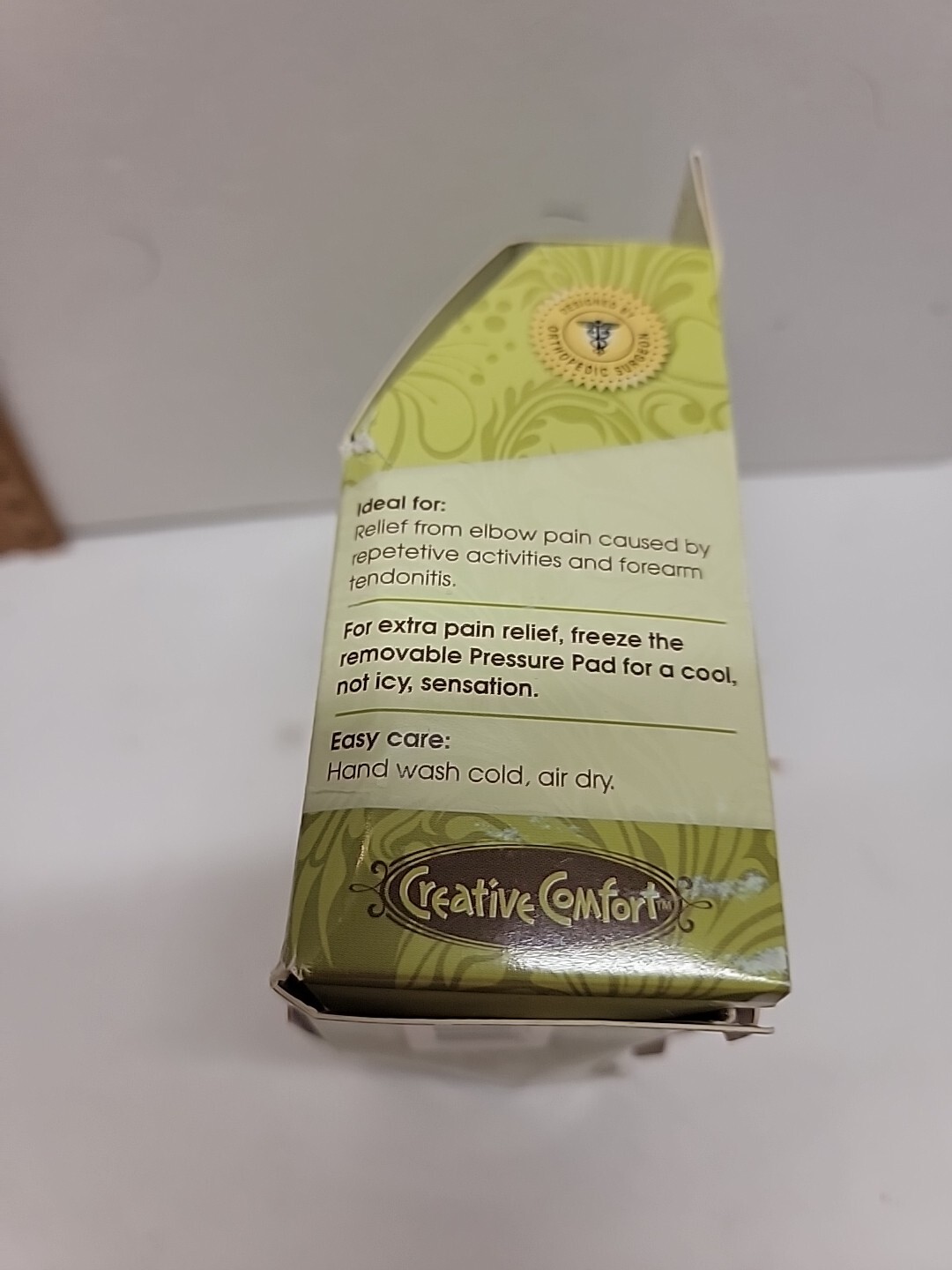 Unique Green CREATIVE COMFORT Elbow Relief Band with Massaging Ergobeads