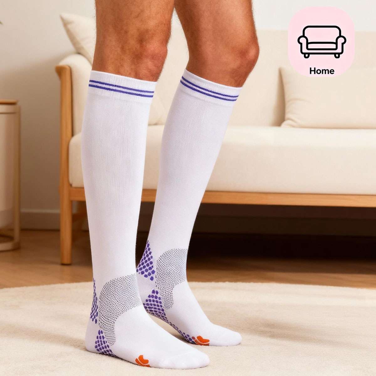 Compression Socks Stockings Womens Mens Knee High Medical 15-20 mmHG M/L/XL